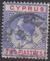 CYPRUS 1912 2pi Blue & Purple KGV SG 78 U XT148 - Cyprus (...-1960)