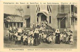 Asie - Ref  A168-philippines - Manille -apres Le Catechisme  - Theme  -religions-christianisme   -carte Bon Etat - - Philippines