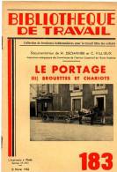 BT N°183 (1952) : Le Portage - 3) Brouettes Et Chariots. Bibliothèque De Travail. Célestin Freinet. - 6-12 Jahre