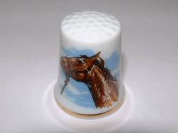 Dé à Coudre En Porcelaine - TETE DE CHEVAL - D7 - Thimbles