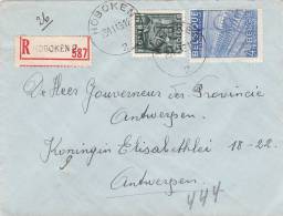 768+771 Op Brief Aangetekend Met Stempel HOBOKEN 2 (VK) - 1948 Exportación