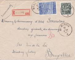 768+771 Op Brief Aangetekend Met Stempel BEAUFAYS ▲ (VK) - 1948 Exportación