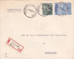 768+771 Op Brief Aangetekend Met Stempel TONGERLOO (ANTW.) (VK) - 1948 Export