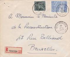 768+771 Op Brief Aangetekend Met Stempel DUINBERGEN (VK) - 1948 Exportación