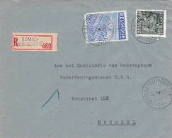 768+771 Op Brief Aangetekend Met Stempel BOMAL-SUR-OURTHE (VK) - 1948 Esportazione