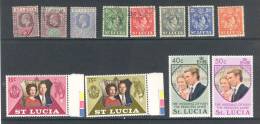 St Lucia - Sainte Lucie : Lot De Timbres *** MNH Et O Obl - St.Lucia (...-1978)