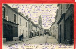 MEREVILLE 1903 RUE CARNOT CHARCUTERIE EPICERIE MERCERIE CARTE PRECURSEUR EN BON ETAT - Mereville