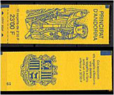 ANDORRE Francais 1990 - Armoirie Blason D Andorre - Carnet Neuf Et Scelle (Yvert C3 (10 X 387)) - Unused Stamps