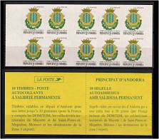 ANDORRE Francais 2000 - Armoirie Blason Andorre La Vieille - Carnet Neuf (Yvert C10 (2x5 528)) - Unused Stamps