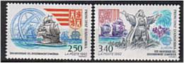 ANDORRE Francais 1992 - Europa Armoiries Caravelles Colomb Sphere - Serie Neuve Sans Charniere (Yvert 416/17) - Unused Stamps
