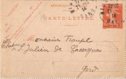 Cartes-lettres N° 4 - St Julien De Cassagnas 21.12.1914 - Kaartbrieven