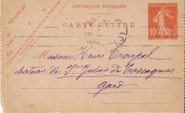 Cartes-lettres N° 6 - St Julien De Cassagnas 1915 - Letter Cards