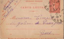 Cartes-lettres N° 11 - Ales 20.04.1928 - Cartoline-lettere