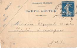 Cartes-lettres N° 17 - Nimes 1921 - Cartes-lettres