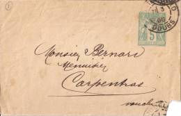 Cartes-lettres N° 20 - Carpentras - Janvier 1896 - Kartenbriefe