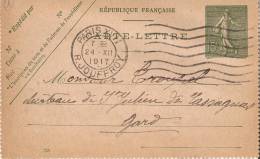 Cartes-lettres N° 27 - Paris 24.12.1917 - Kartenbriefe