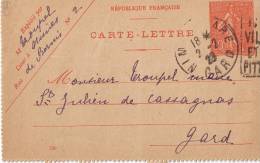 Cartes-lettres N° 28 - Nimes 02.02.1923 - Kartenbriefe