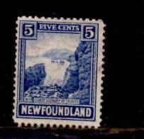 Newfoundland 1923 5 Cent Trinity Coast Issue #135 - 1908-1947