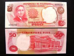 UNC Banknote From Philippines 50 Pesos #146a, Legislative Building, $12,5 - Philippinen
