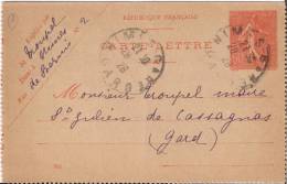 Cartes-lettres N° 36 - Nimes 1928 - Kartenbriefe