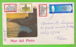 Sur Enveloppe Avec Mention "AVION" - ARGENTINE - 4 Timbres - Cartas & Documentos