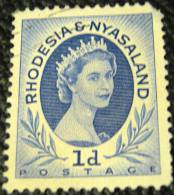 Rhodesia And Nyasaland 1954 Queen Elizabeth II 1d - Used - Rodesia & Nyasaland (1954-1963)