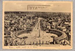 34362     Italia,   Roma  -   Dalla  Cupola  Di  S.  Pietro,  VG  1937 - Mehransichten, Panoramakarten