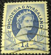 Rhodesia And Nyasaland 1954 Queen Elizabeth II 1d - Used - Rhodésie & Nyasaland (1954-1963)