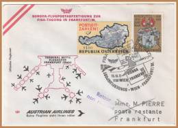 WIEN - FRANKFURT 15/10/1972 - First Flight Covers