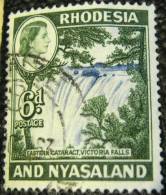 Rhodesia And Nyasaland 1959 Eastern Cataract Victoria Falls 6d - Used - Rhodesië & Nyasaland (1954-1963)