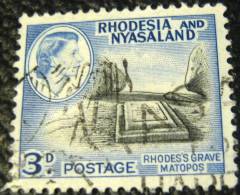 Rhodesia And Nyasaland 1959 Rhodes Grave Matopos 3d - Used - Rhodesië & Nyasaland (1954-1963)