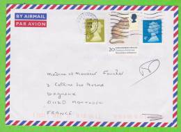 Sur Enveloppe PAR AVION - GRANDE BRETAGNE - 3 Timbres Différents - Cachet 1999 - Briefe U. Dokumente