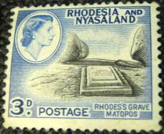 Rhodesia And Nyasaland 1959 Rhodes Grave Matopos 3d - Used - Rodesia & Nyasaland (1954-1963)