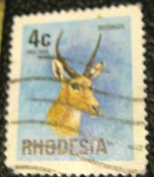Rhodesia 1974 Reedbuck 4c - Used - Rhodesien (1964-1980)