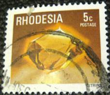 Rhodesia 1978 Minerals Citrine 5c - Used - Rhodesien (1964-1980)