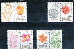 1998 - Fleurs  Mi No 5348/5351 Et Yv No 4479/4482 Avec Vignette - Gebruikt