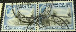 Rhodesia And Nyasaland 1959 Rhodes Grave Matopos 3d X2 - Used - Rodesia & Nyasaland (1954-1963)