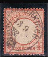 REICH - MICHEL N° 3 OBLITERE 1872 DANNEMARIE (HAUT RHIN) - COTE = 55 EUR. - Gebruikt