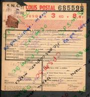 Colis Postaux Bulletin Expédition 8.60fr 3kg Timbre 2.70fr N° 685598 (cachet Gare SNCF SUD OUEST LIMOGES BENEDICTINS) - Covers & Documents