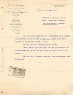 FACTURE LETTRE : DIJON . VINS DE BOURGOGNE . A. NOIROT CARRIERE . 1915. - Landwirtschaft