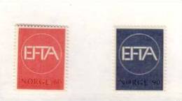 NORVEGE 1967 EFTA YVERT N°505/06  NEUF MNH** - Unused Stamps