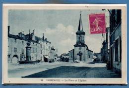 88 - DOMPAIRE -- La Place Et L'Eglise - Dompaire