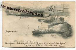 - MARSEILLE -  Les Catalans, Plongeoir, Animation, écrite, Cachet 1903, Bon état, Scans. Tat, . - Endoume, Roucas, Corniche, Beaches