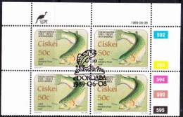 Ciskei - 1988 - Fresh Water Fish - Trout Hatcheries - Control Block CTO - Ciskei