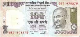 BILLETE DE LA INDIA DE 100 RUPIAS   GHANDI  (BANKNOTE) - Indien