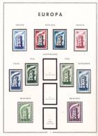 EUROPA ANNÉE 1956 SAUF LUXEMBOURG NEUF AVEC CHARNIERE - 1956