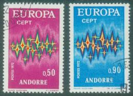 Andorra (Franz. Post)  1972  Europa  (2 Gest. (used) Kpl. )  Mi: 238-39 (12,00 EUR) - Usati