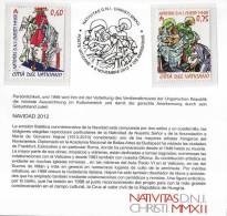 NUOVO - VATICANO - 2012 - Natale - 0,60 € + 0,75 € • Natività - Di G.Hajnal - Custodia - NO CD - Cover - Ungebraucht