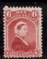 Newfoundland 1870 6 Cent Queen Victoria Issue #35 - 1865-1902