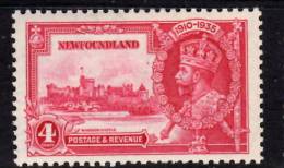 Newfoundland 1935 4 Cent Silver Jubilee Issue #226 MLH - 1908-1947